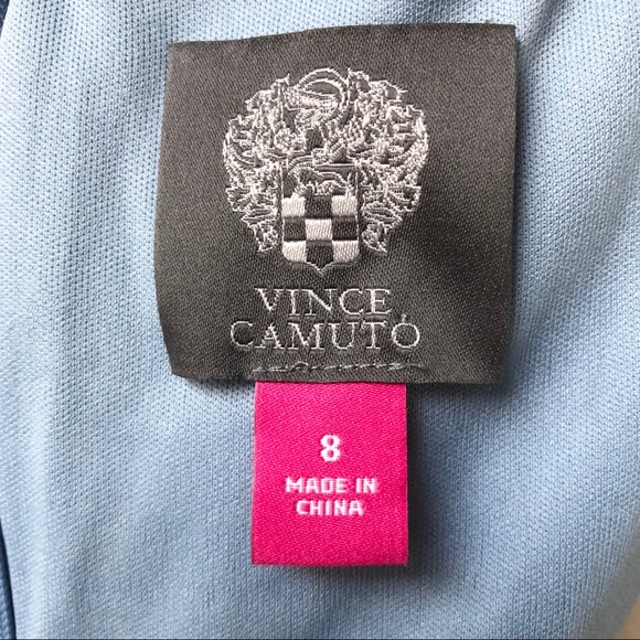 NWT Vince Camuto Long Sleeve Ruched Evening Gown - Picture 7 of 8